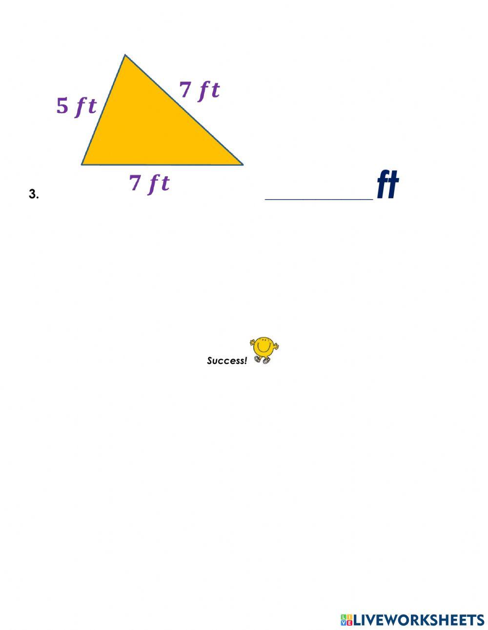 Perimeter of triangles