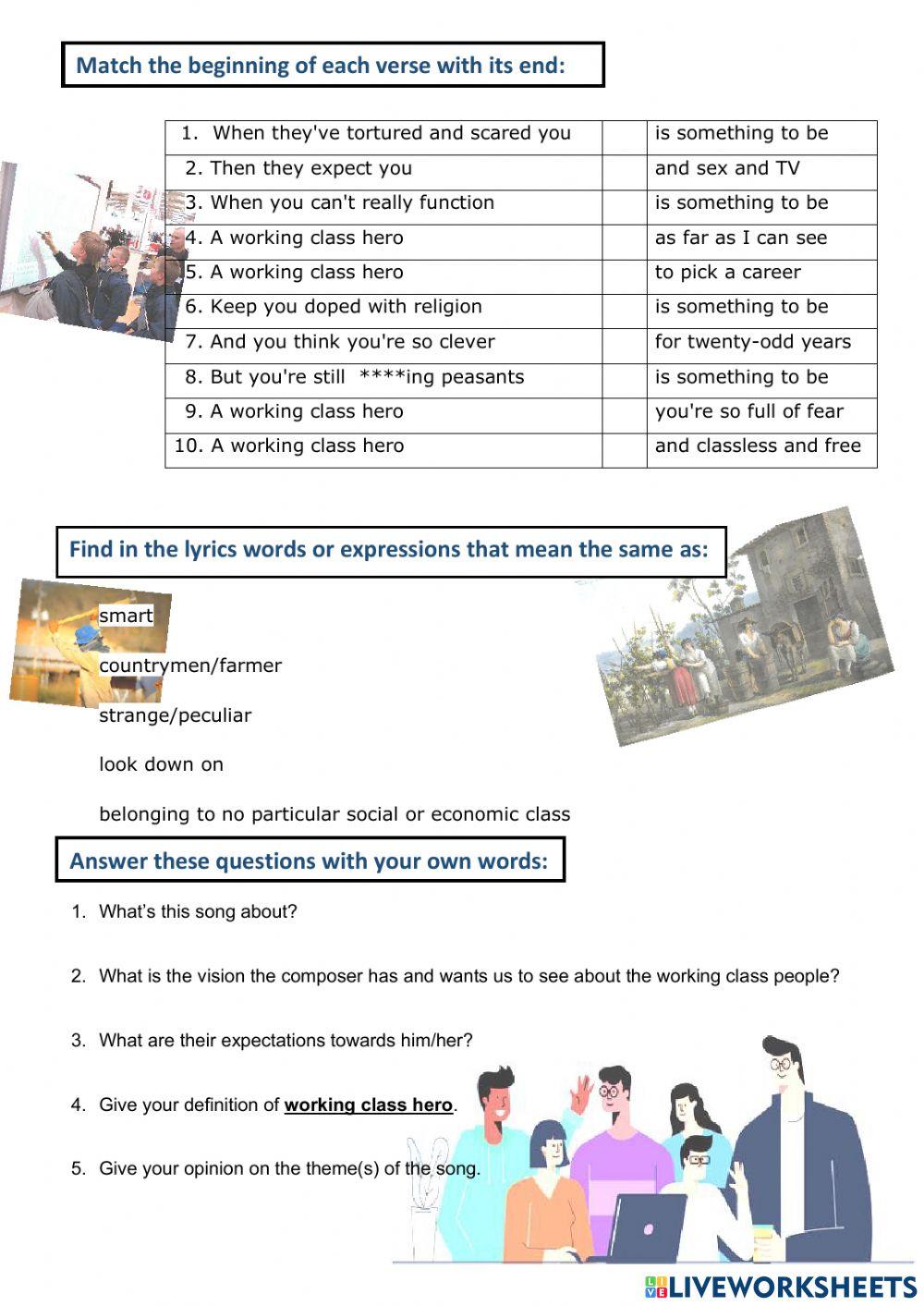 Working class hero - john lennon