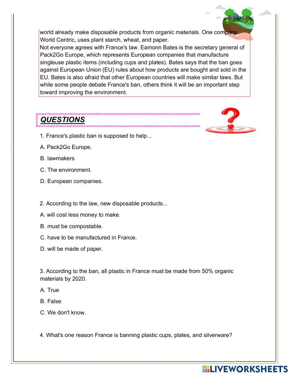 Reading comprehension