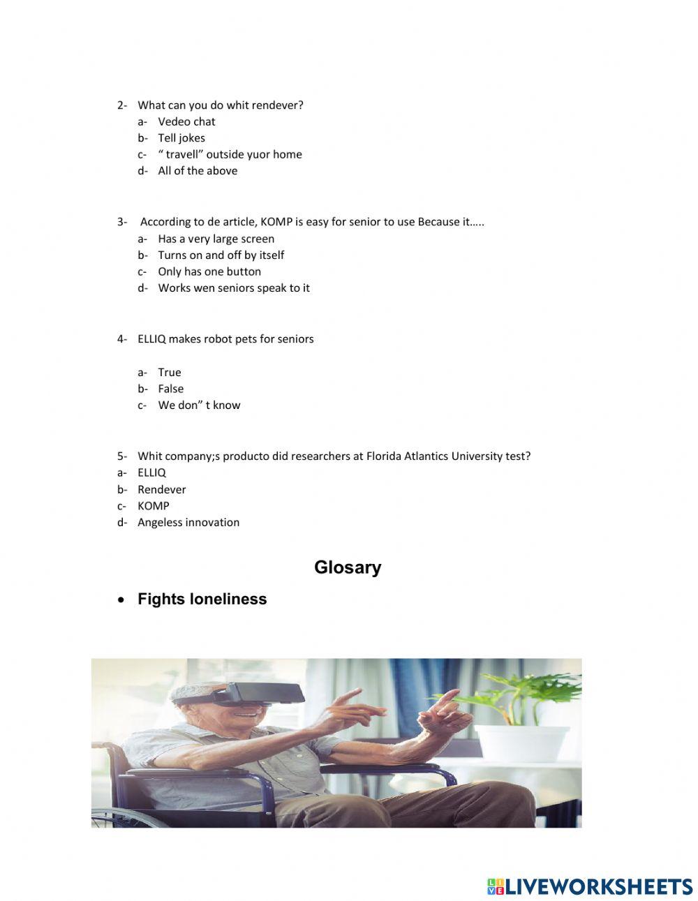 Reading comprehension