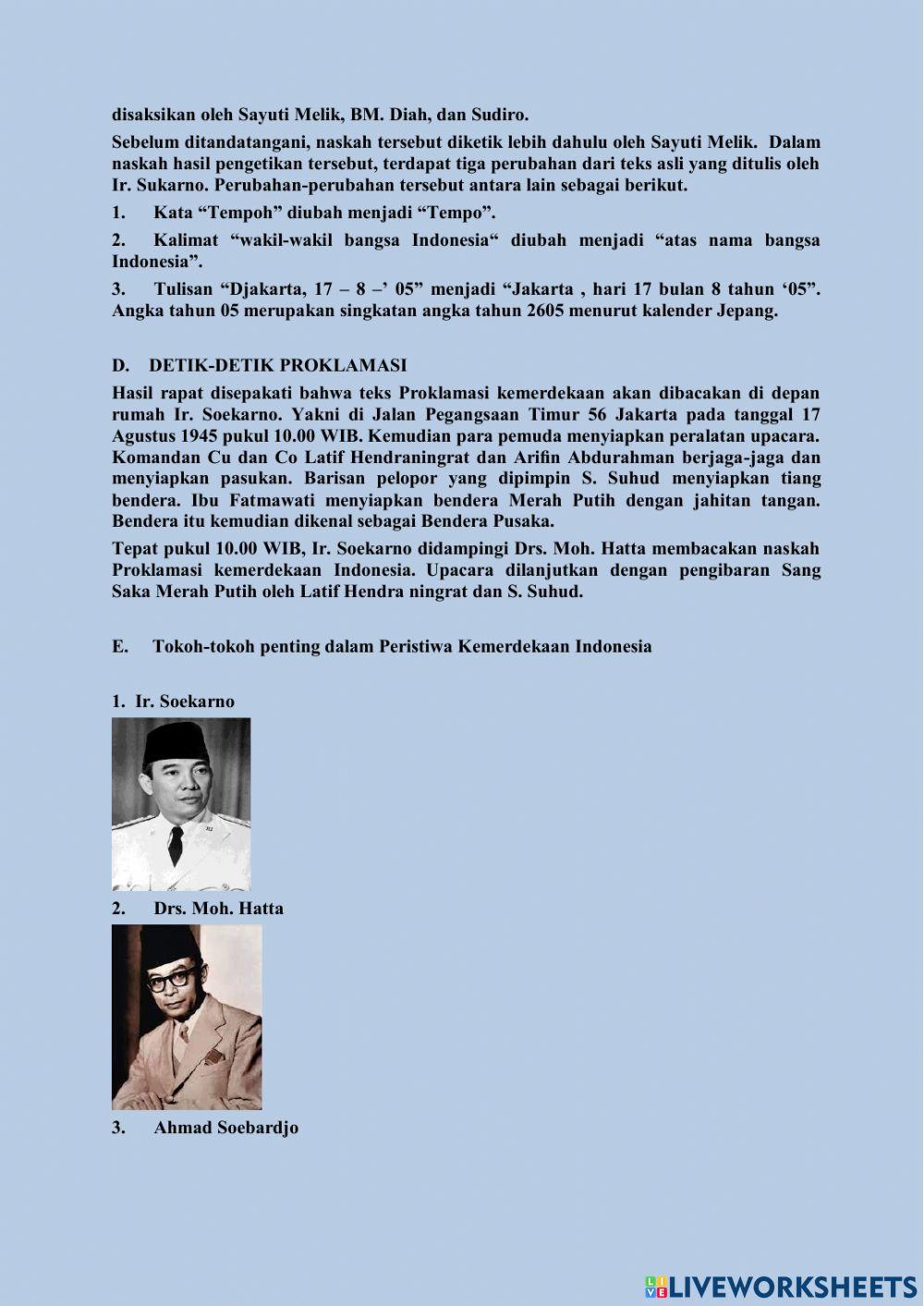 LKPD IPS Kelas 5 tema 7 Subtema 2