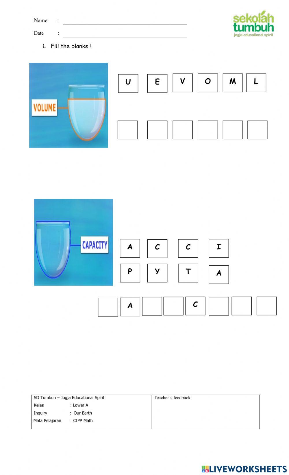 Review Volume and Capasity-C