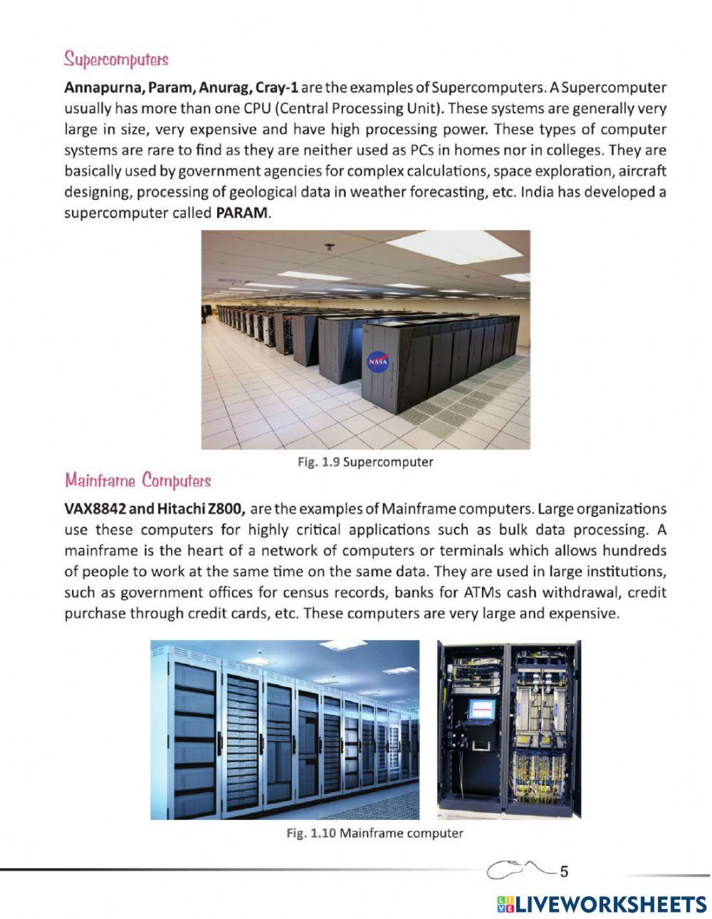 GENERATIONS OF COMPUTERS