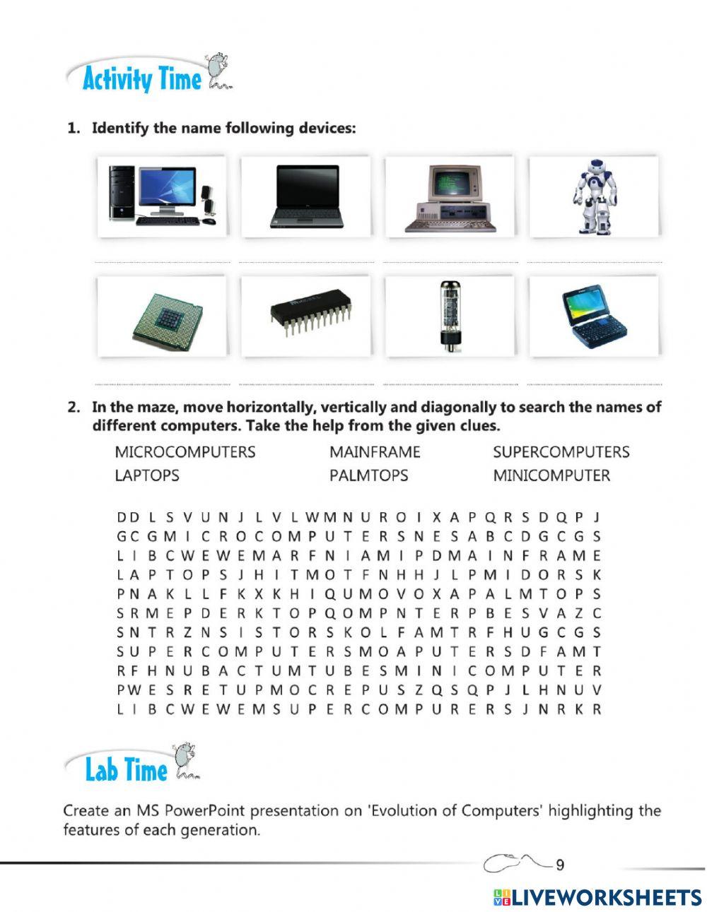 GENERATIONS OF COMPUTERS