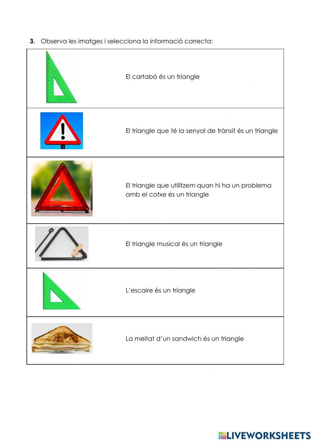 Classificació de triangles I