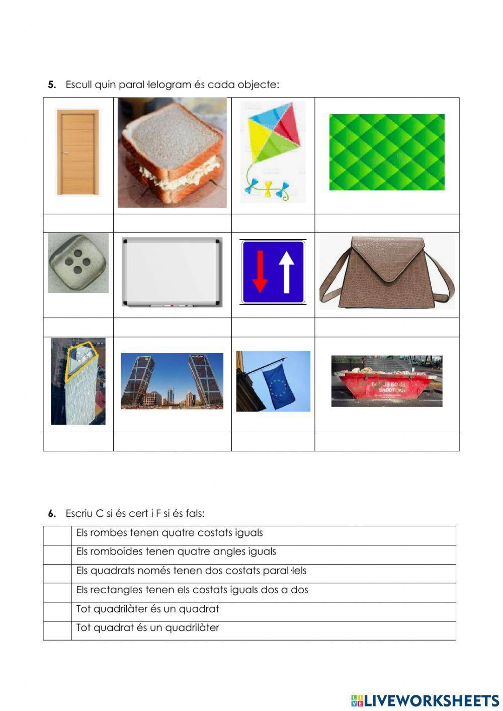 Classificació de quadrilàters I