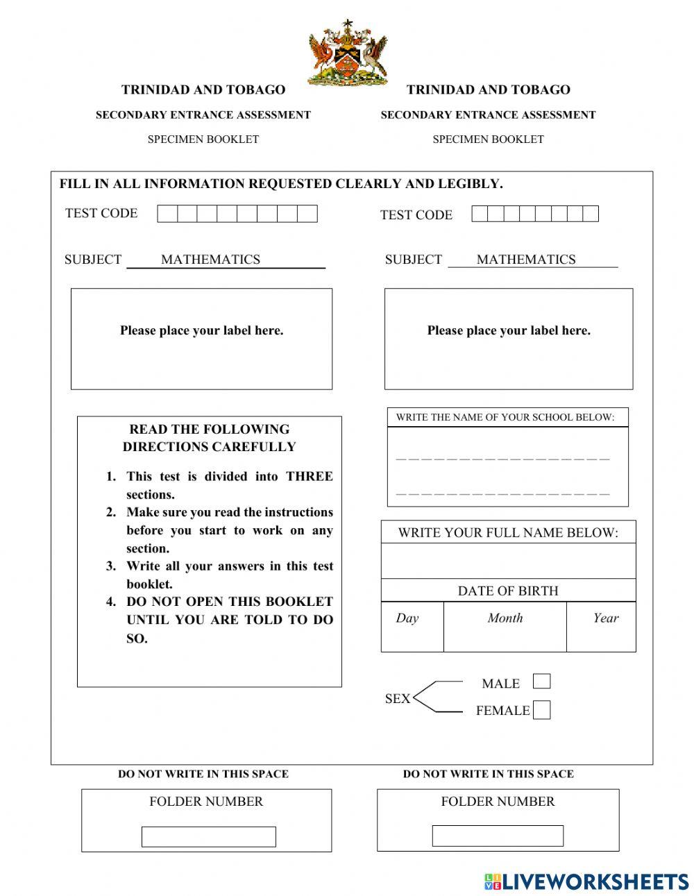 Mathematics Practice 