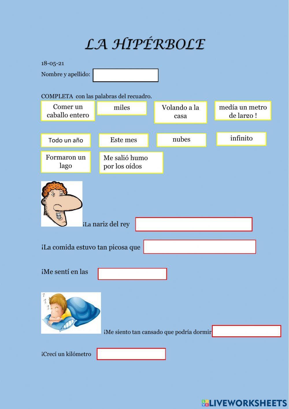 imágenes de hipérbole