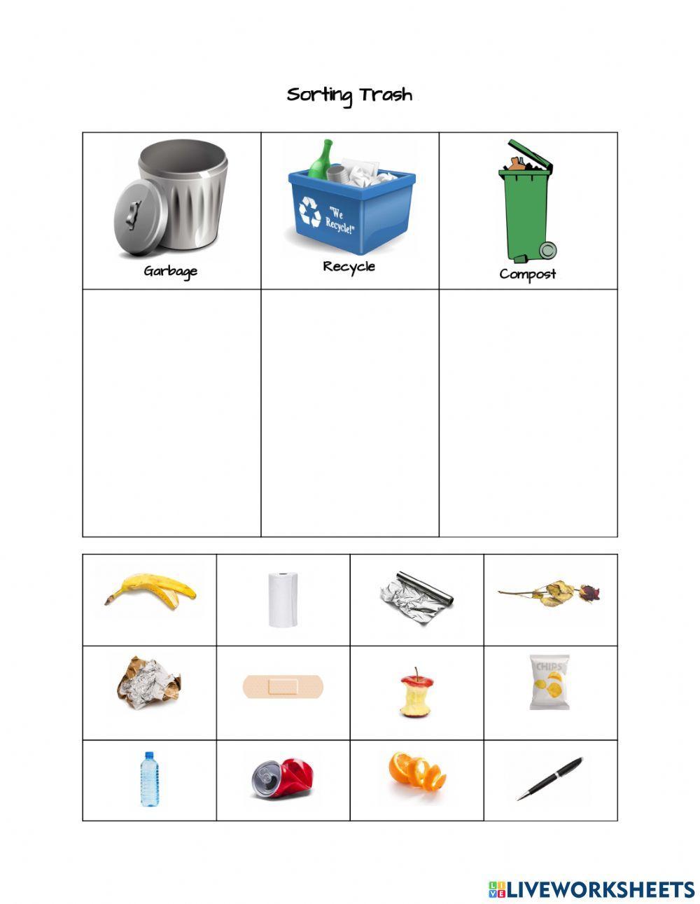 Reduce, Reuse, Recycle! worksheet | Live Worksheets reduce-reuse-recycle-worksheet-live-worksheets