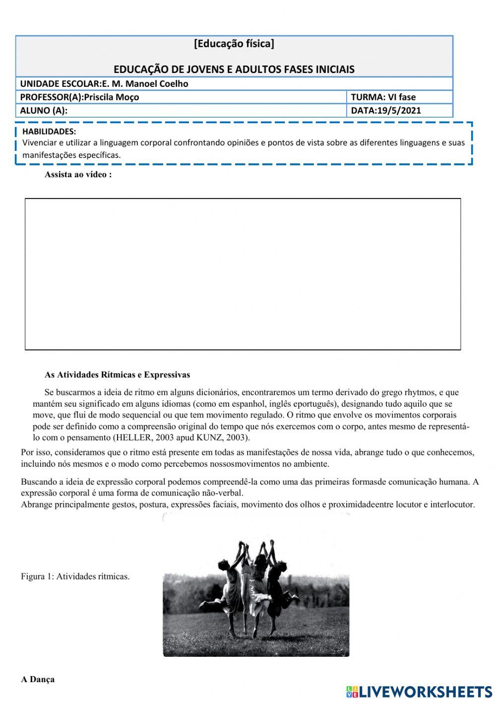 Atividades rítmicas