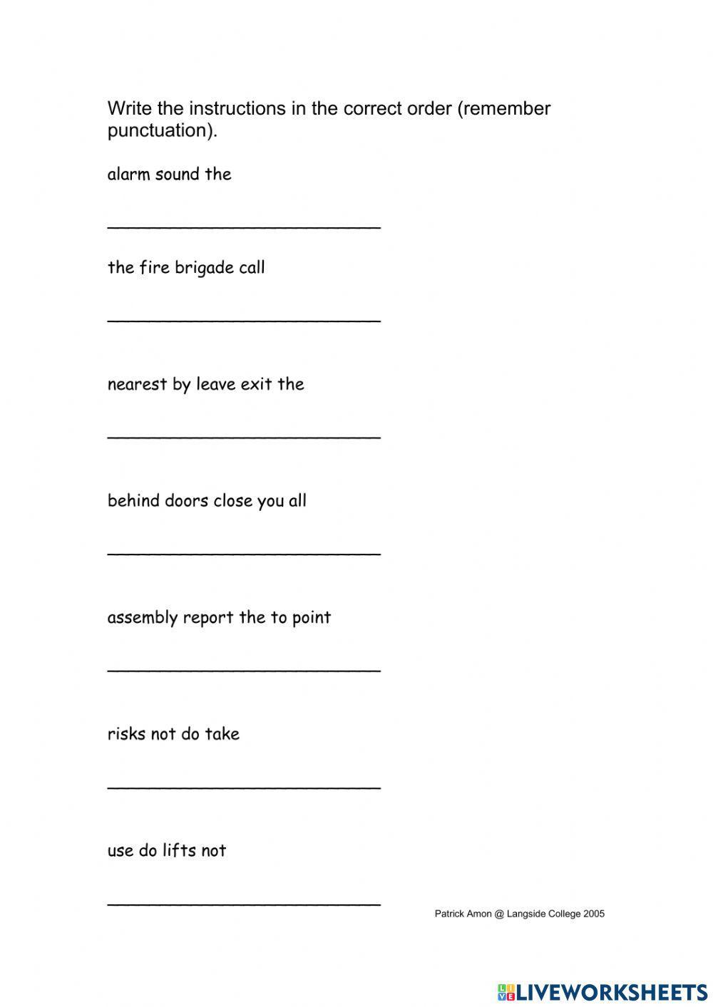 A Fire Safety Notice