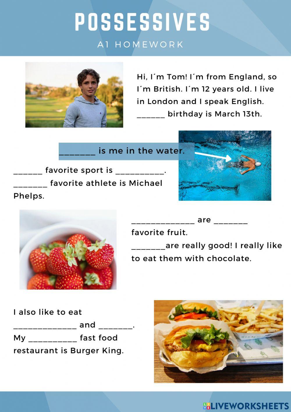 Possessive Practice- Pronouns and Adjectives