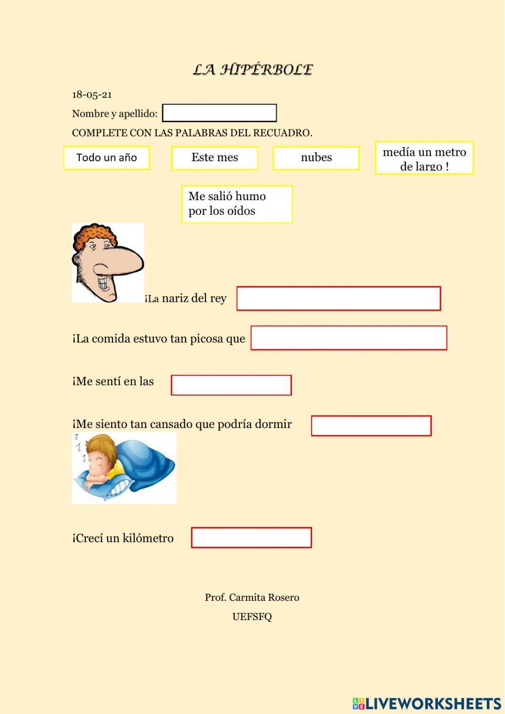 imágenes de hipérbole