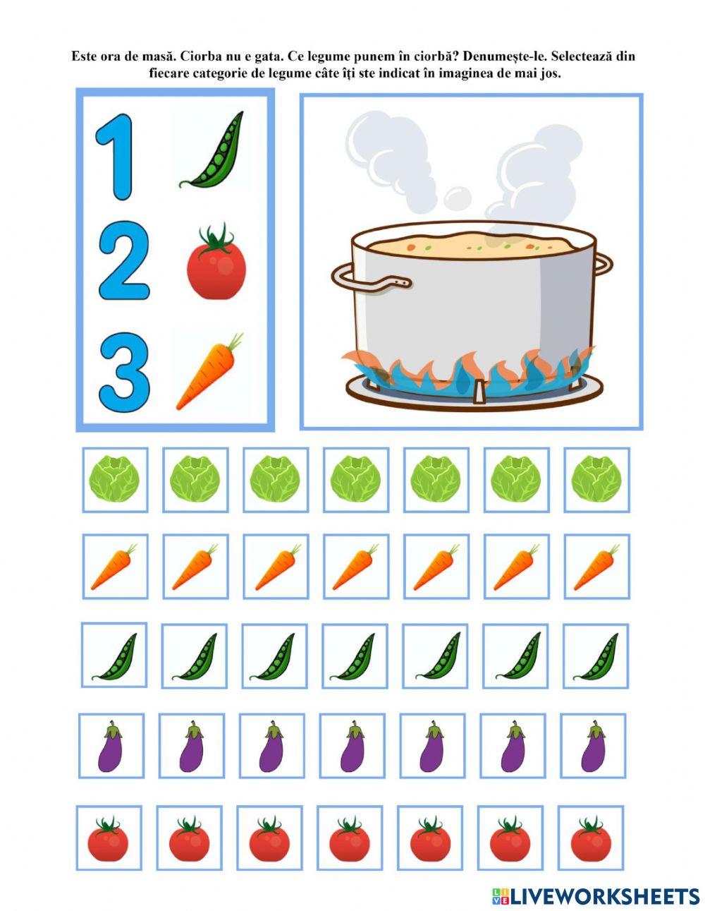 Câte legume punem în ciorbă?