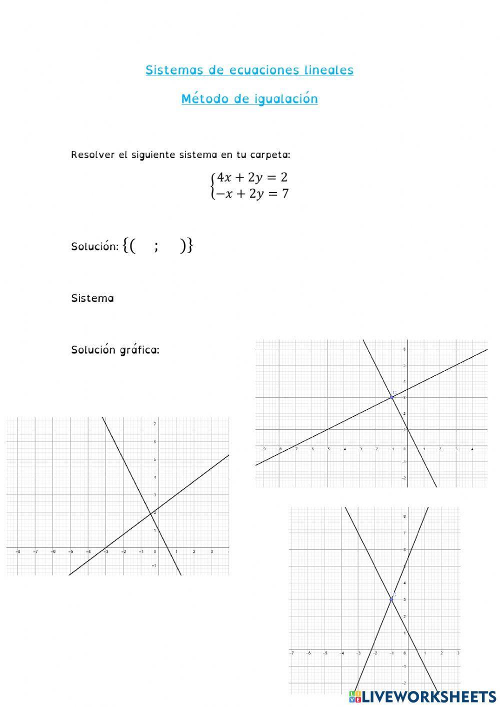Metodo de igualación