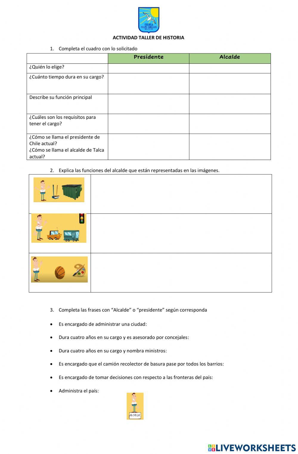 Alcaldes y presidentes