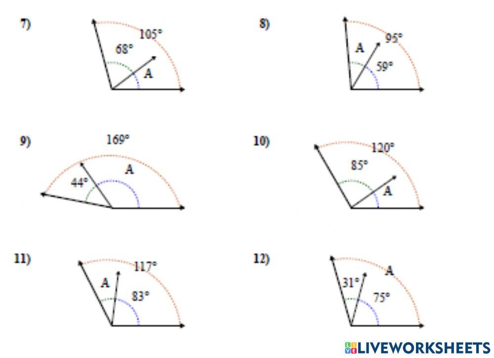 Finding Missing Angle Homework