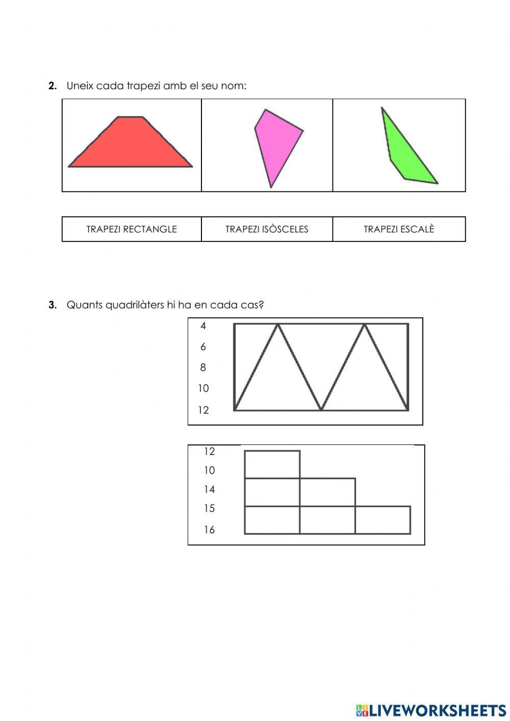 Classificació de quadrilàters II