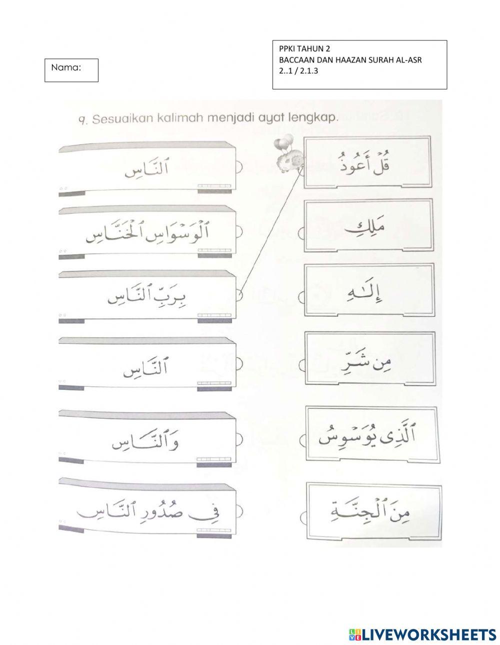 Surah An Nas Tahun 2 PPKI