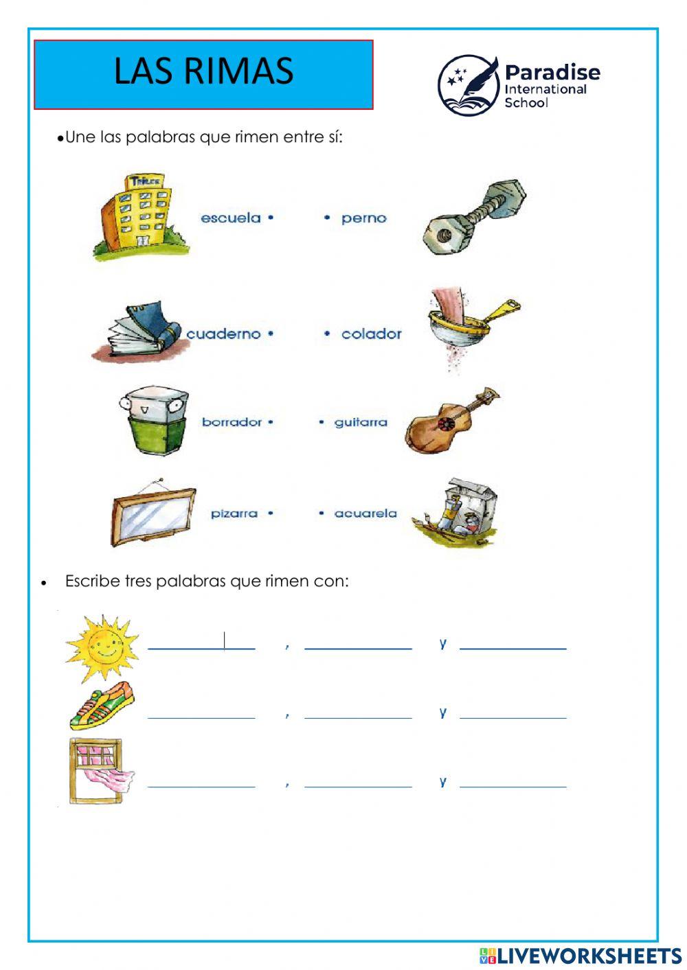 1010980 | Las rimas | rossytejada | LiveWorksheets