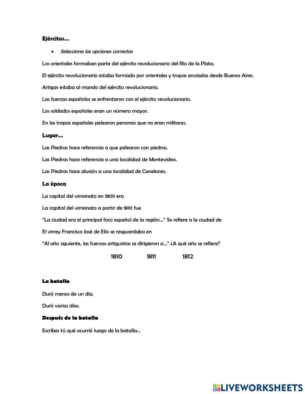 Batalla de Las Piedras