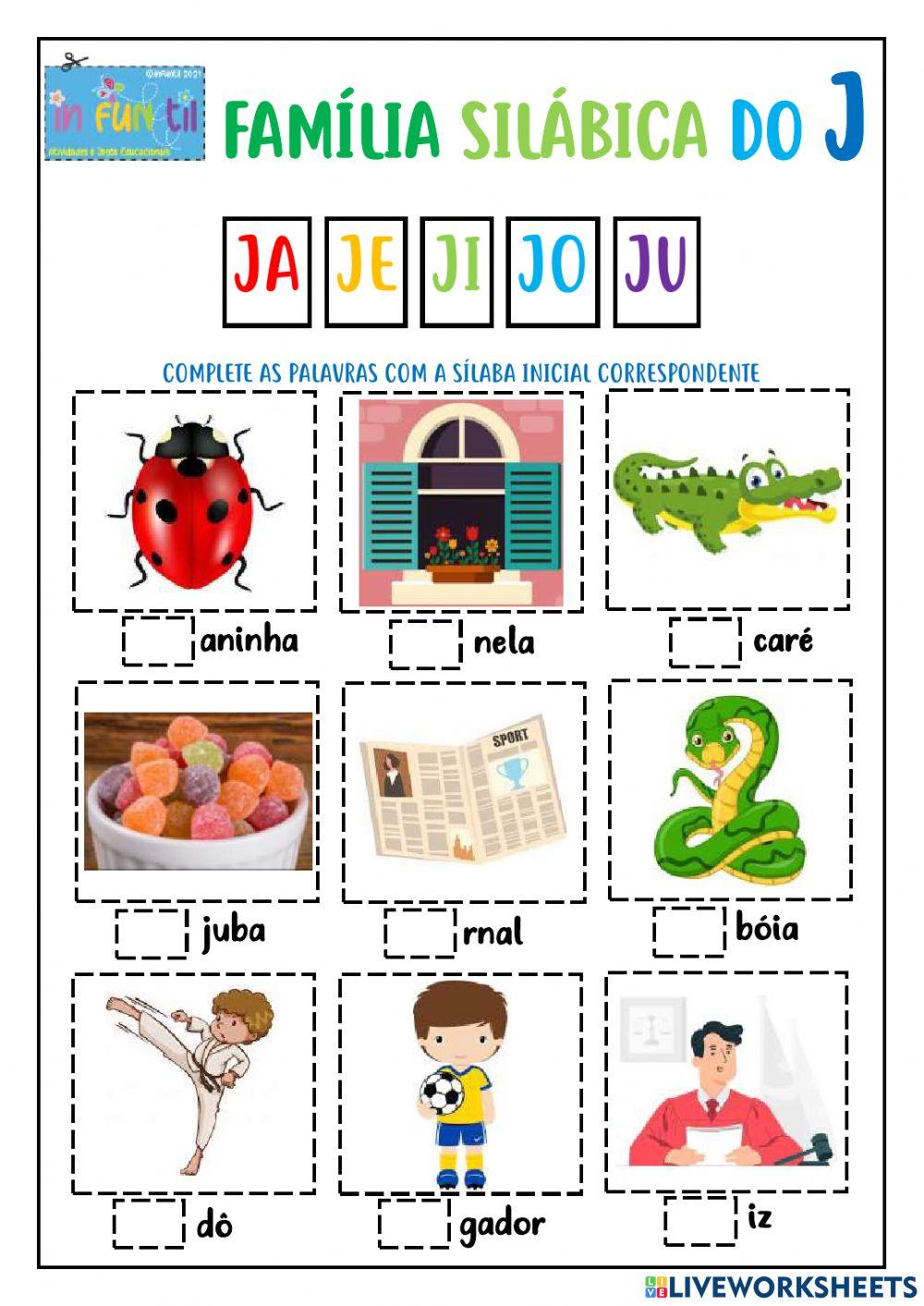 Família silábica do J