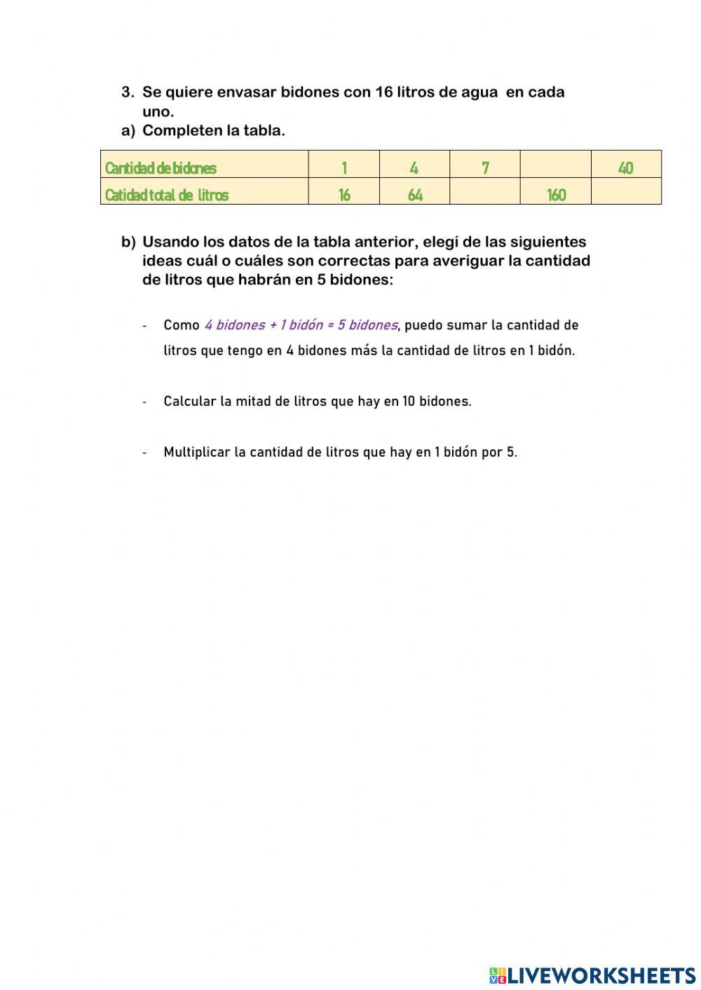 Proporcionalidad directa
