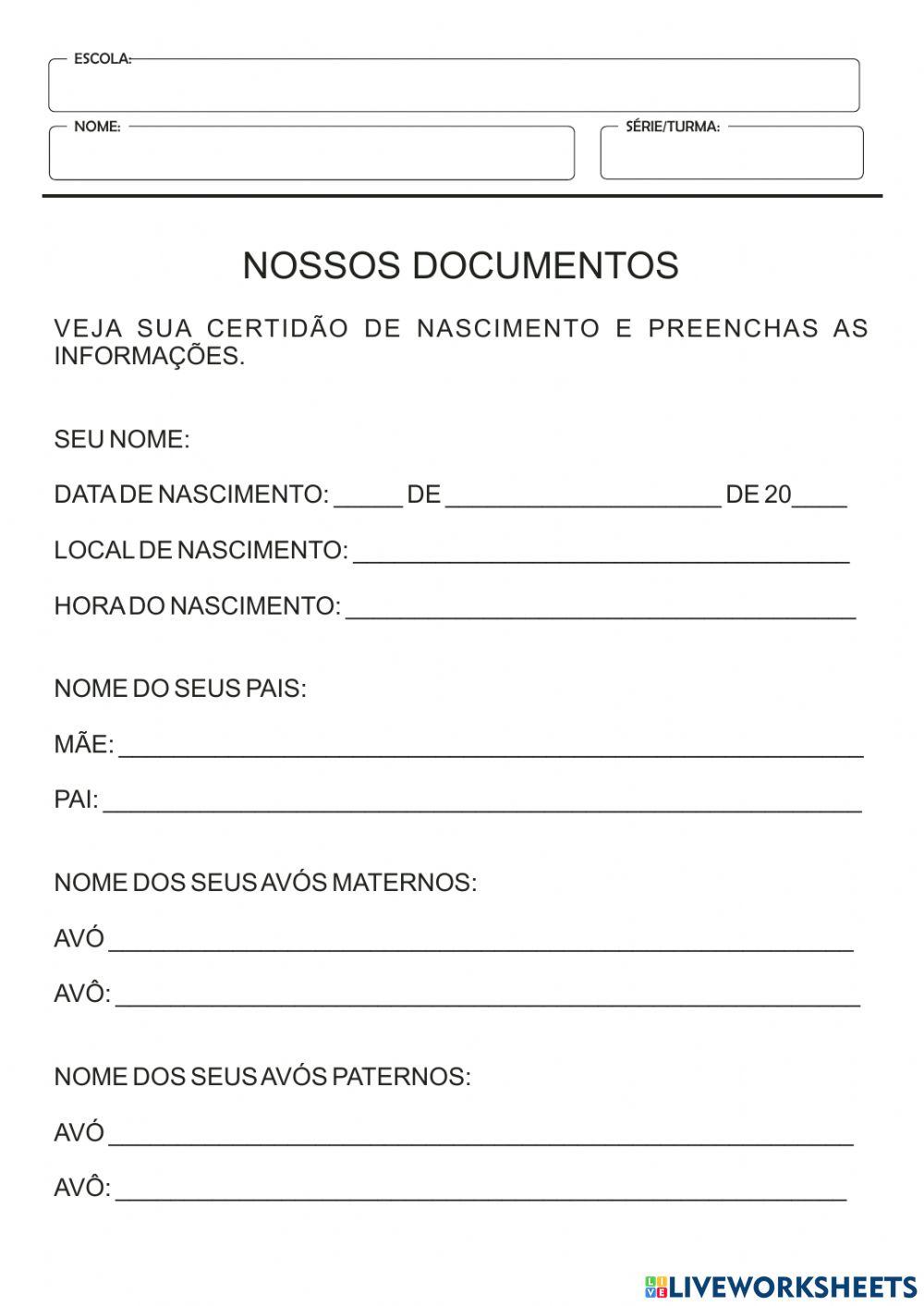 Nossos Documentos