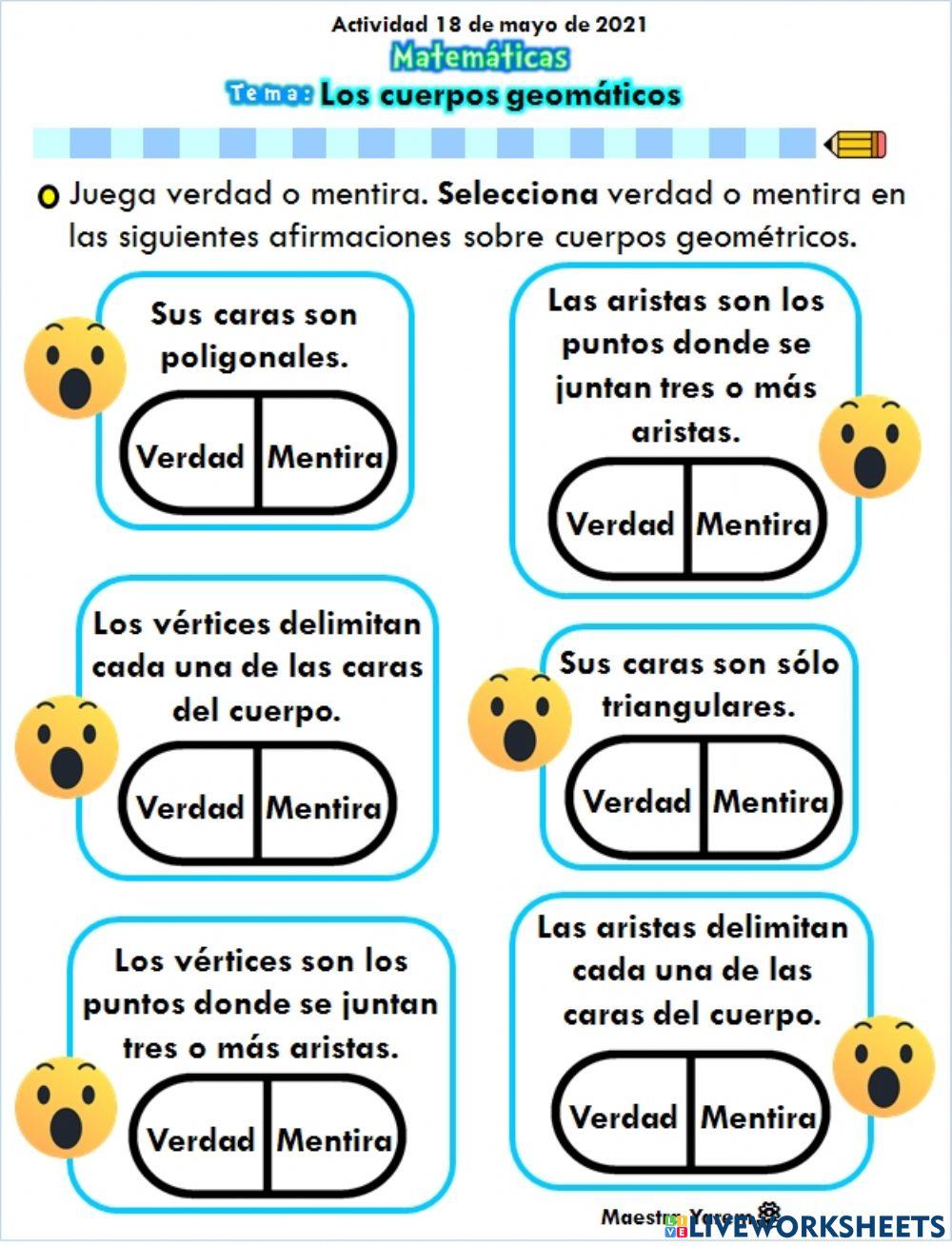  Los cuerpos geométricos 