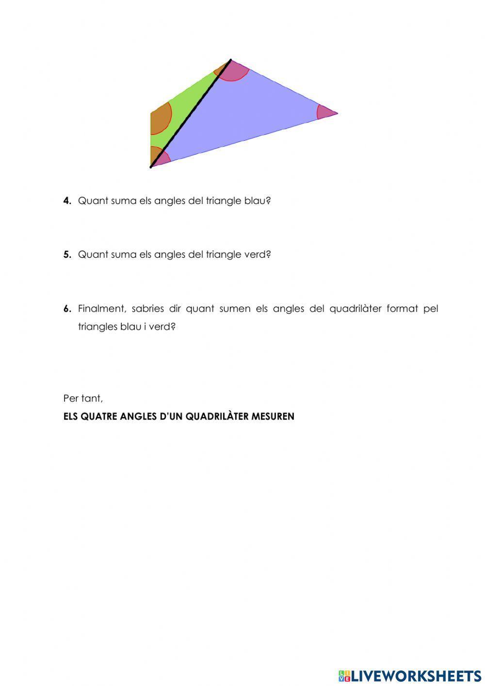 Suma del angles d'un quadrilàter