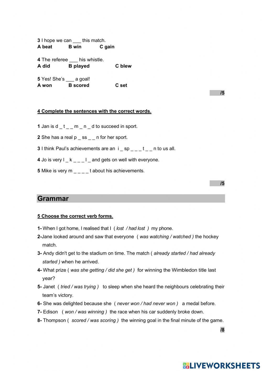 General Revision Unit 2