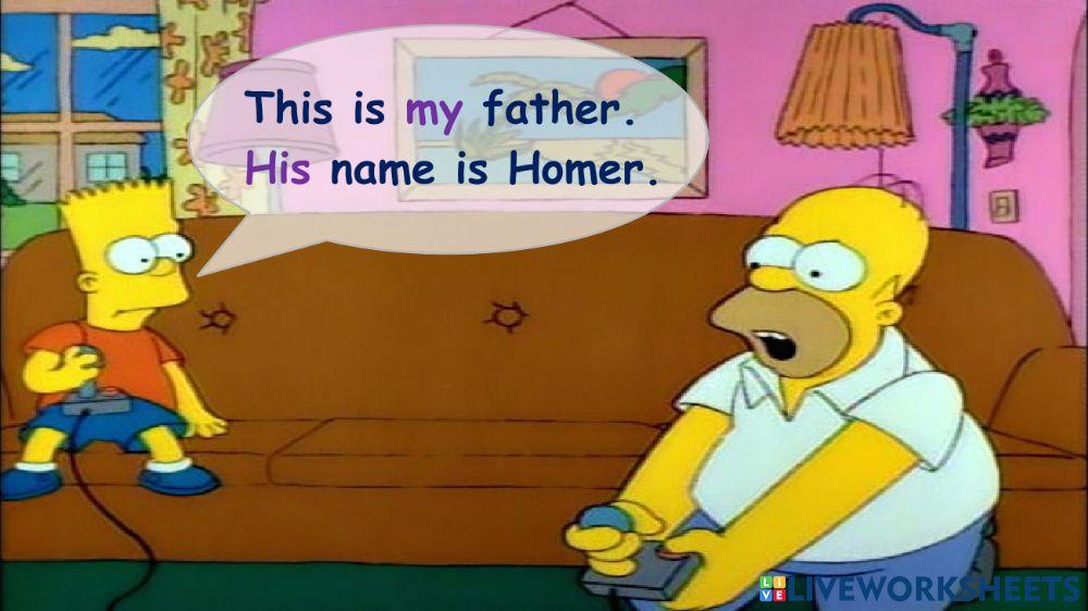 Possessive adjectives