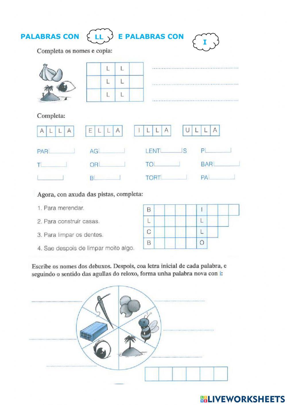 Repaso ortografia do ll