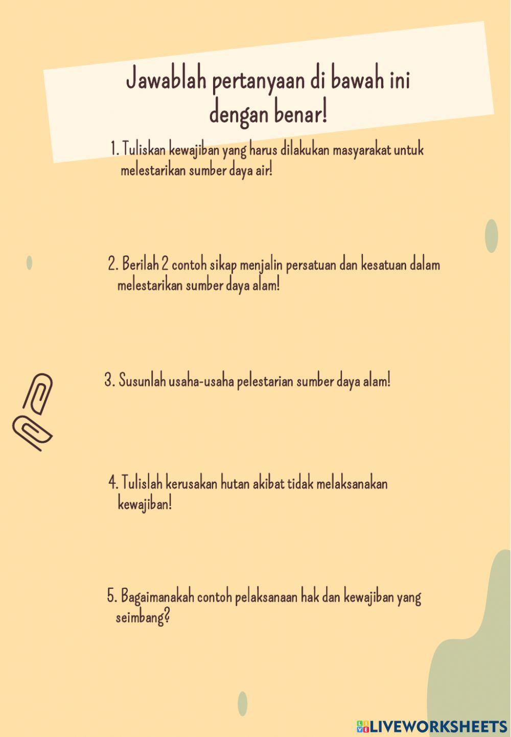 LKPD tema 9 sub tema 3 pembelajaran ke 4 muatan PPKn dan Bahasa Indonesia