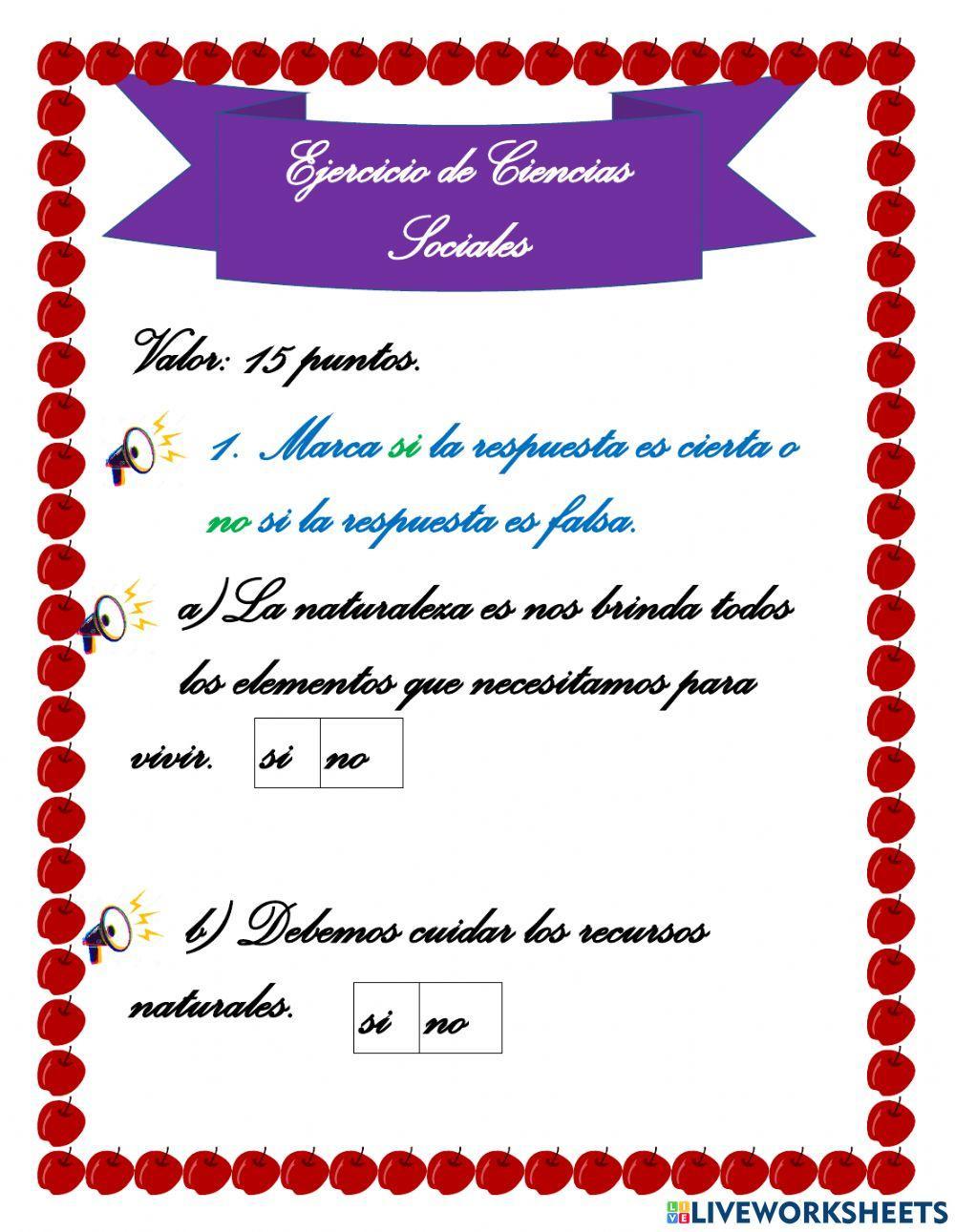 Los recursos naturales