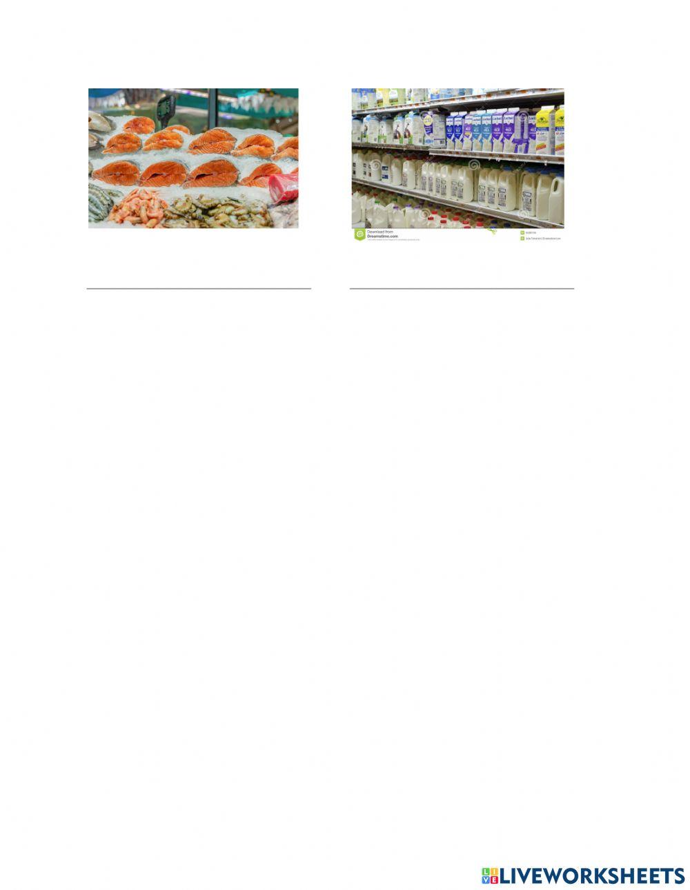 supermarket sections 