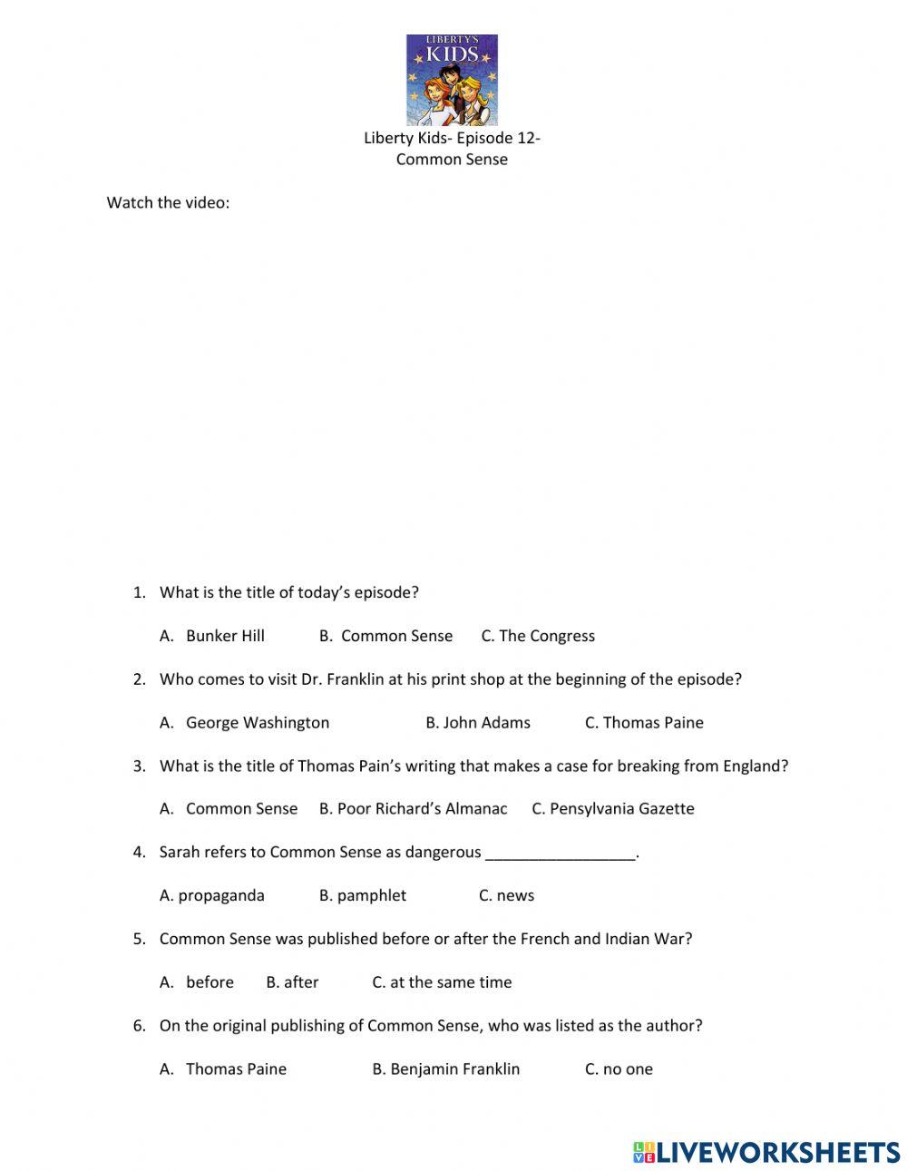 Liberty Kids-Episode 12