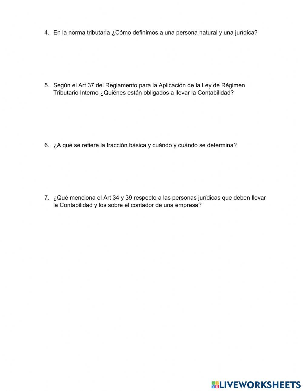 Normas tributarias para llevar Contabilidad