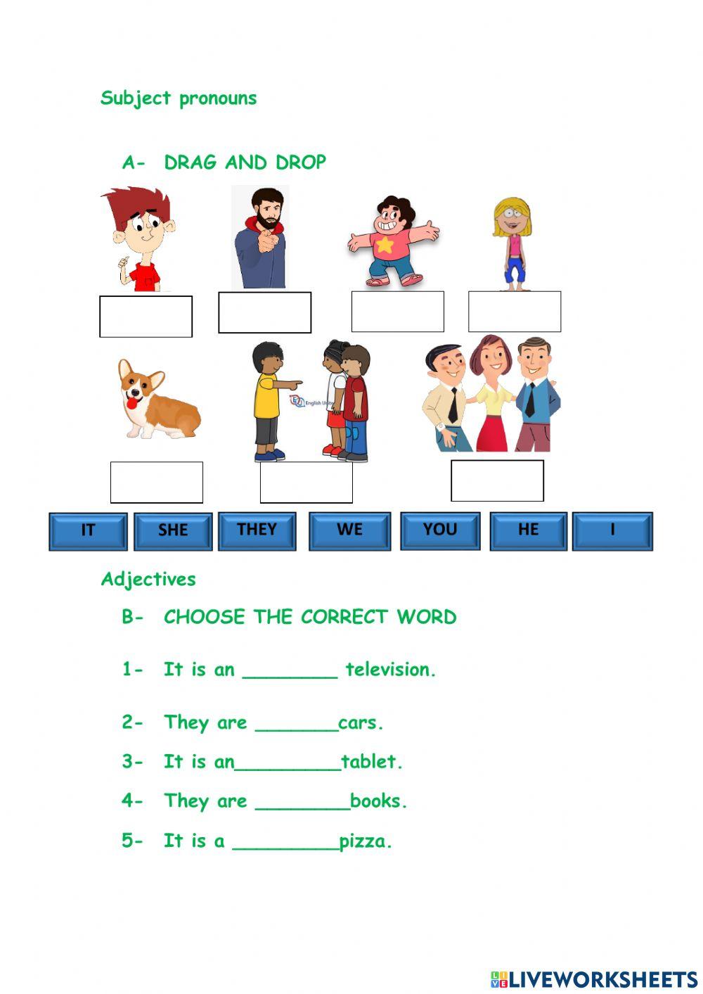 Subject pronouns