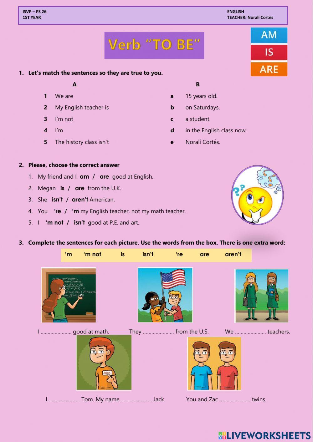 -To BE- - Affirmative & Negative