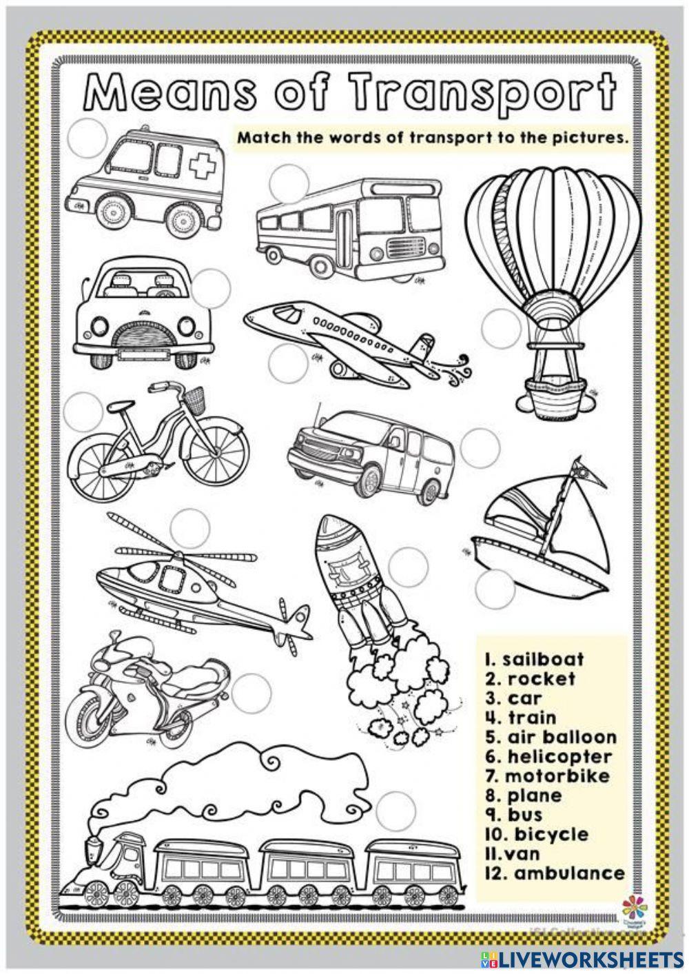 means-of-transportation-online-pdf-activity-for-grade-5-live-worksheets