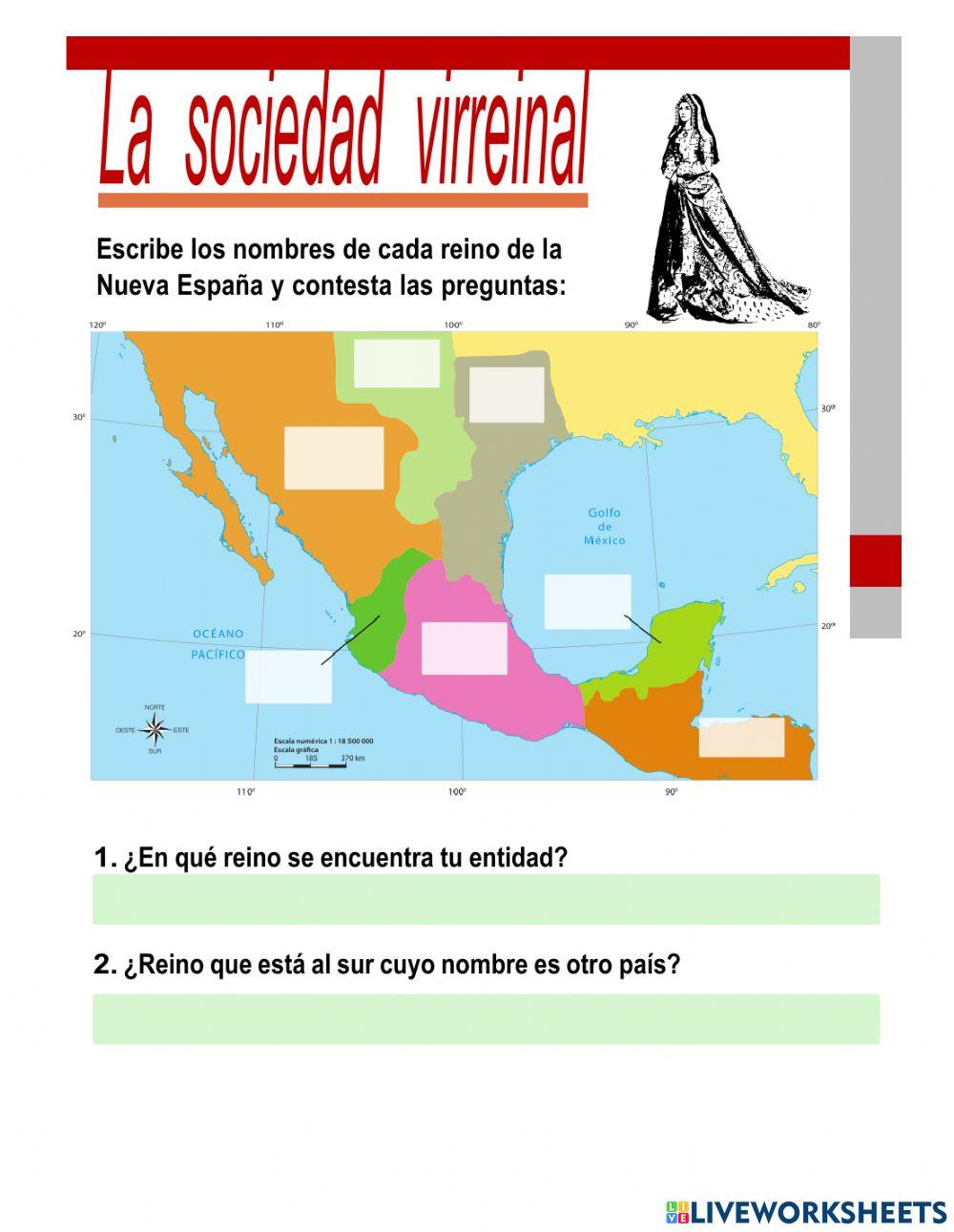 Reinos de Nueva España