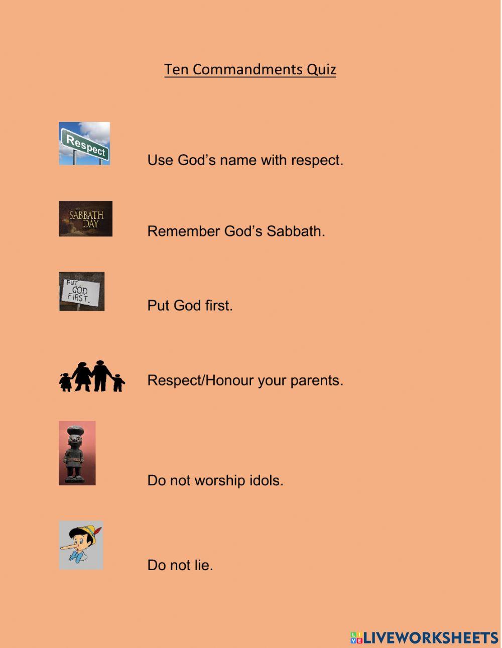 Ten Commandments (Order)