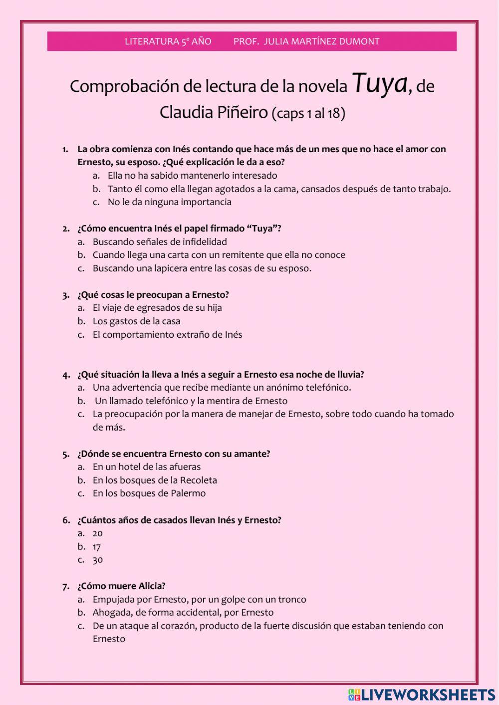 Tuya, comprobación de lectura parcial