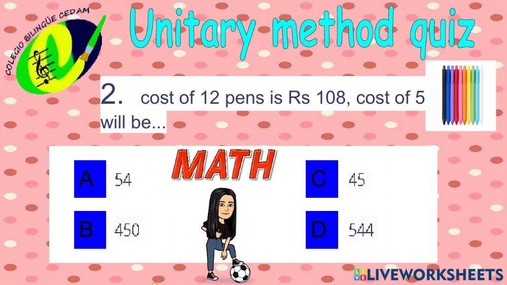 Unitary method 6th