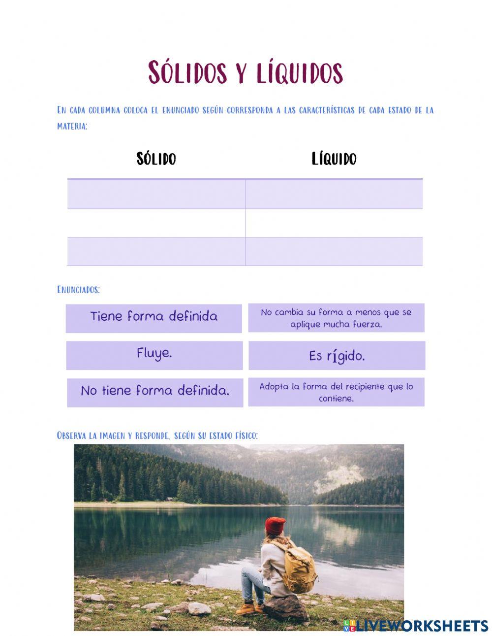 Sólidos y líquidos