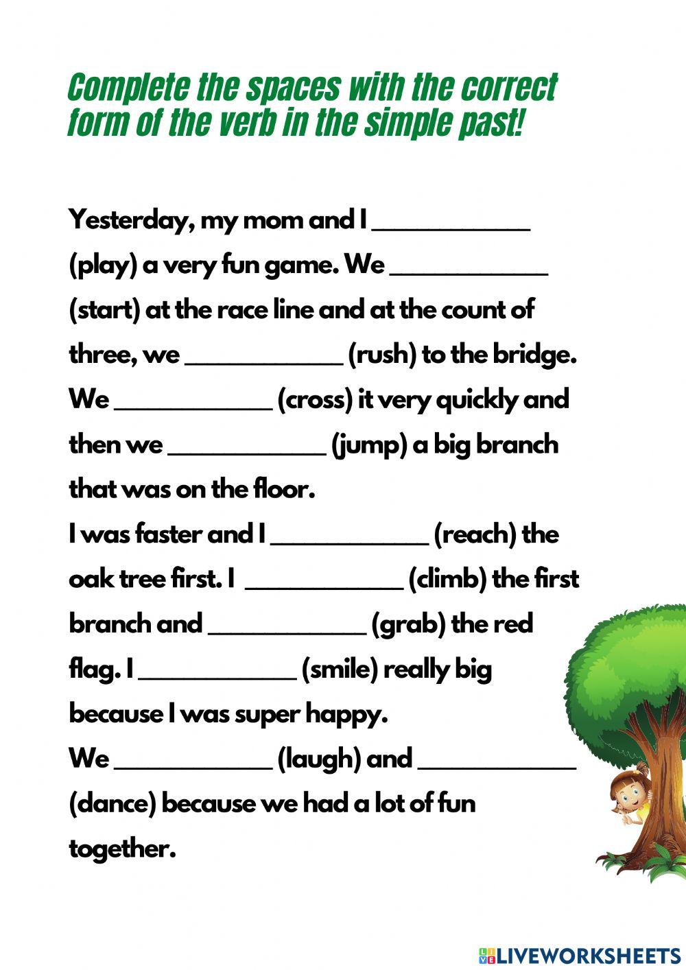 Simple Past regular verbs