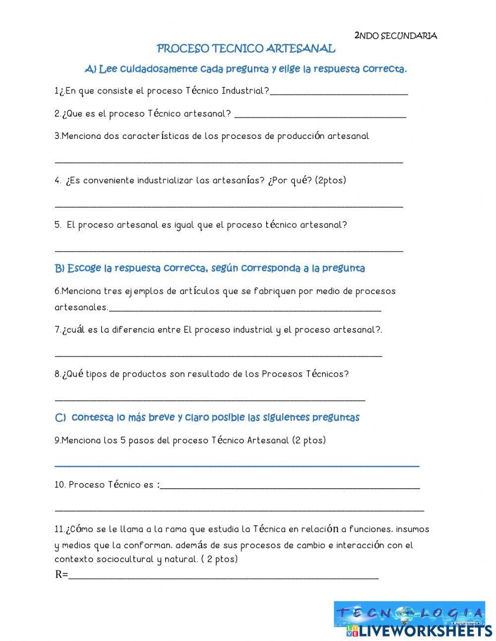 Proceso Tecnico Artesanal