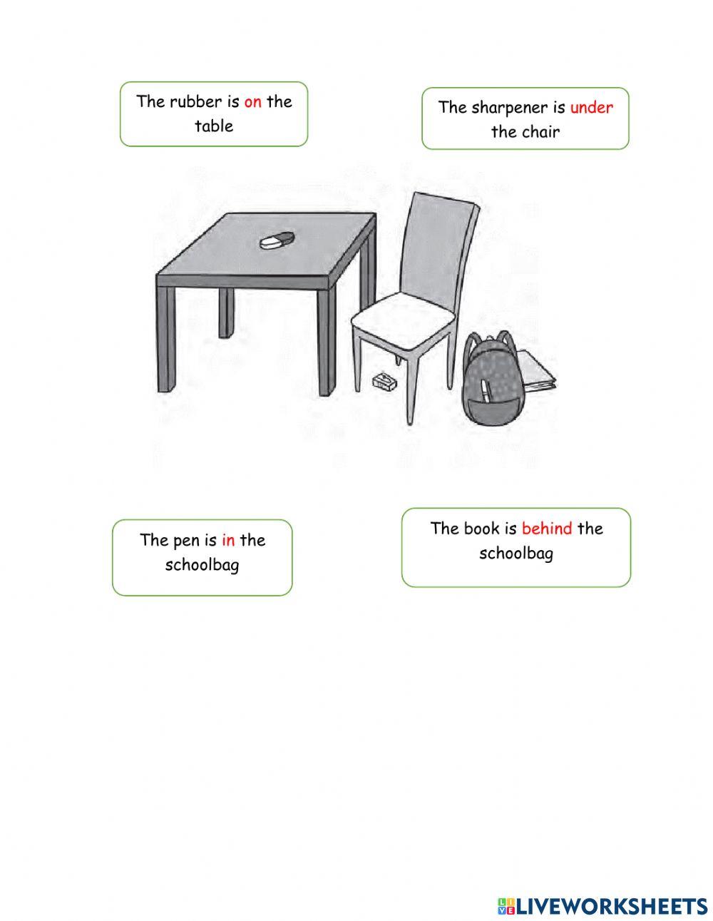 Preposition of place