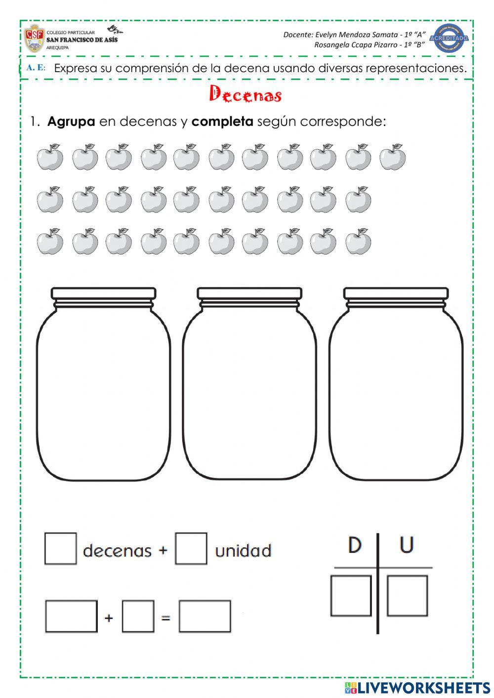 Formamos decenas Formamos decenas